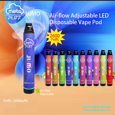 LED leuchten 20mg E Juice Disposable Vape Pod With, den Luftströmung justieren