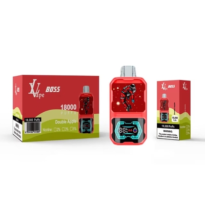 Vollbildschirm 18 000 Puffs Einweg-Vape-Bar mit Mesh-Spulen und langlebiger Batterie