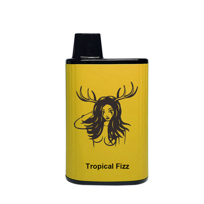 Luftstrom-justierbare 4000 Hauche Wegwerf-Dampfen fertigten Logo Tropical Fizz Flavor besonders an