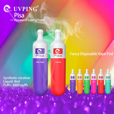 Doppelfarbe-MTL-Flasche formte Nikotin-Flasche Dampfen 2% formte Plastikhauche Dampfen einspritzungs-3000